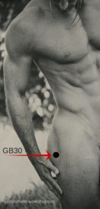 Gezondheid-workshops, acupressuur, pijn in bil, veel zitten, massage, tennisbalmassage. GB30